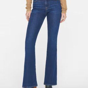 FRAME Le High Flare Jeans in Dark Blue Denim Womens Size 27